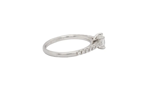 0.88ct Natural Diamond & Platinum Solitaire Ring 4.0g