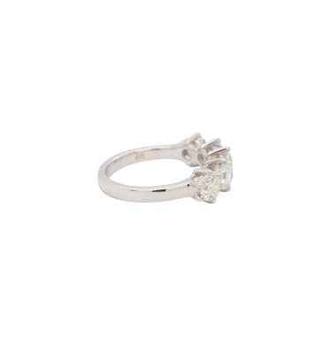 2.01ct Lab Grown Diamond  & Platinum 5 Stone Eternity Ring 5.6g Size : L