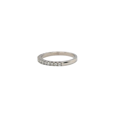 0.51ct Diamond & Platinum Eternity/Wedding Band 3.6g