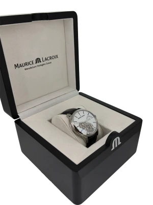 Maurice Lacroix 43mm Square Wheel (2018 Box & Papers) Stainless Steel & Leather