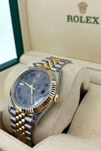 Rolex 41mm DateJust Wimbledon 18ct Gold & Stainless Steel 2026 Box & Papers