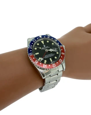Rolex GMT Pepsi Stainless Steel VINTAGE (Year 1964) Model 3675