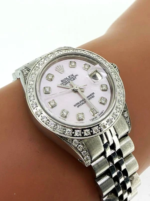 Rolex 26mm Datejust - Mother of Pearl & Diamond/Stainless Steel ( Year 1978) Model :69173