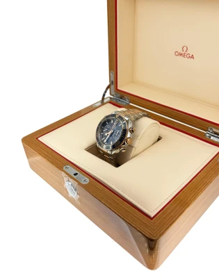 Omega 46mm Seamaster Planet 18ct Gold & Stainless Steel 2016 Box & Papers