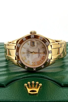 Rolex 29mm Pearl Master 18 Gold & Diamond ( Year 1999) Model : 80318