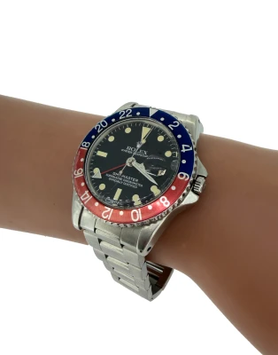 Rolex GMT Pepsi Stainless Steel VINTAGE (Year 1964) Model 3675