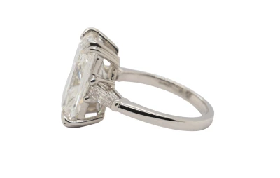 8.08ct Lab Grown Diamond & Platinum Solitaire Ring 7.75g