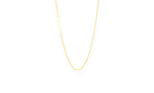 9ct Gold 0.8mm Traditional Curb Chain 16/18 inch