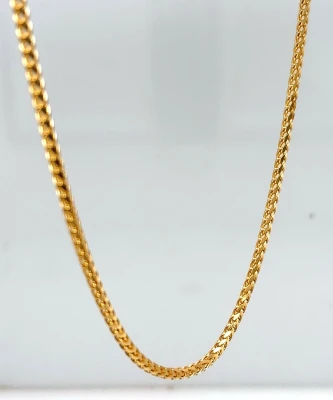9ct Gold 2.0mm Fancy Spiga Chain 22 Inch