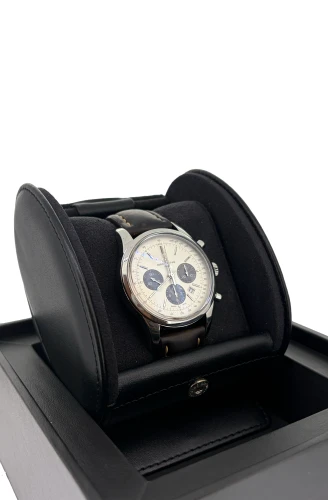 Breitling 43mm Transocean Chronograph- 2013 Box & Papers Stainless Steel & Calf Leather- Model: AB015212/G724