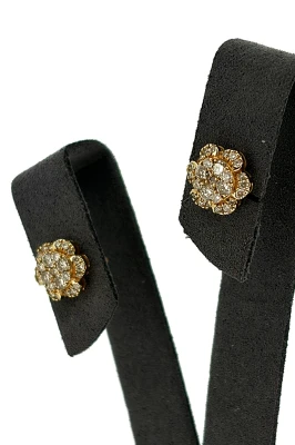 0.80ct Diamond & 14ct Gold Stud Earrings 2.3g