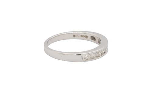 1.00ct Natural Diamond & 18ct White Gold Solitaire/Band Wedding Set 6.3g