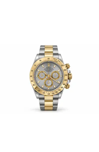 Rolex 40mm Daytona Cosmograph Slate Grey (2003 Box & Papers) 18ct Gold/Stainless Steel Model:116523