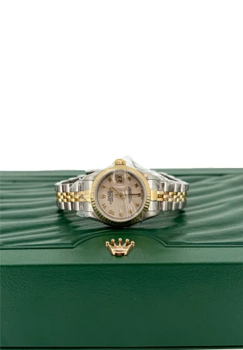 Rolex 26mm Datejust -Ivory Jubilee Dial (1994 Box & Papers) 18ct Gold & Stainless Steel Model: 69173