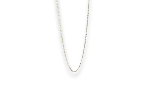Solid Platinum 1.3mm Belcher Chain - 18 Inch 3.36g