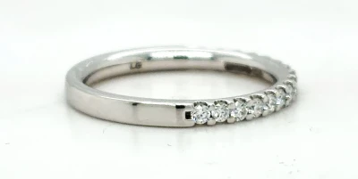 0.50ct Lab Grown Diamond & Platinum Wedding/Eternity Band 3.7g