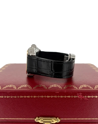 Cartier Santos 100 Midi 18ct Gold & Stainless Steel DIAMOND 2008 Box & Papers Model 2878