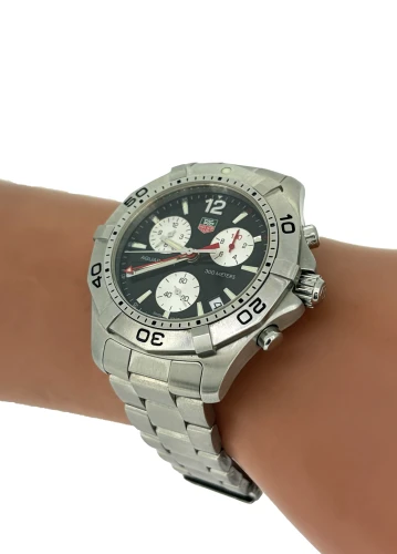 Tag Heuer42mm Aquaracer (Year 2010) Stainless Steel : Model: CAF1110