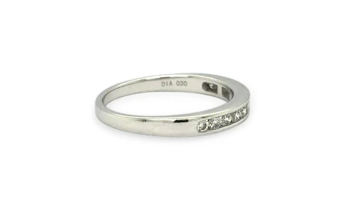 1.00ct Natural Diamond Solitaire & Wedding Band SET- 18ct White Gold 5.8g