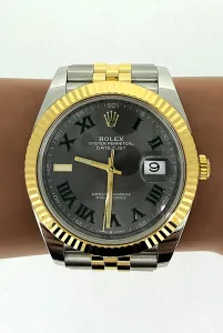 Rolex 41mm DateJust Wimbledon 18ct Gold & Stainless Steel 2026 Box & Papers