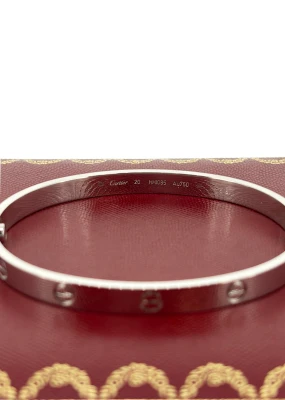 Cartier Love Bangle - 18ct White Gold (SIze 20) 2018 Original Box & Papers 39.5g
