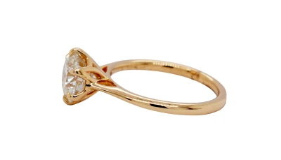 2.00ct Lab Grown Diamond & 9ct Gold Solitaire Ring 2.86g