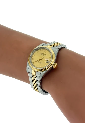 Rolex 26mm Datejust 18ct Gold & Stainless Steel (1993 Box & Papers) Model 69173