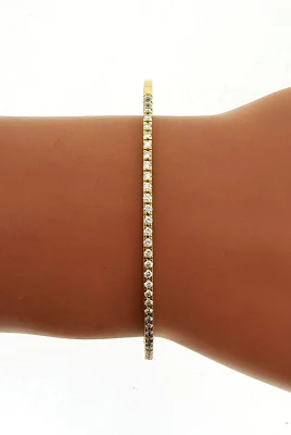 0.53ct Diamond & 18ct Gold Twist/Flex Bangle 8g