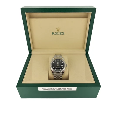 Rolex 41mm Date Just (2026 Box & Papers) 18ct White Gold & Stainless Steel