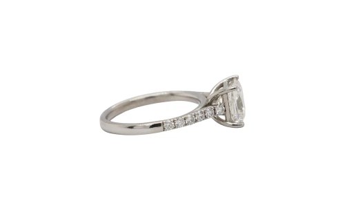 2.31ct Natural Diamond & Platinum Solitaire Ring 3.9g
