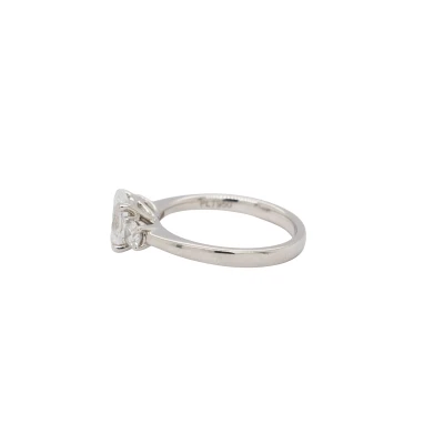 2.01ct Platinum & 5 Stone Lab Grown Diamond Ring 5.9g Size: M