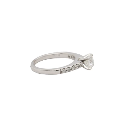 1.90ct Natural Diamond Solitaire /Wedding Band Set-14ct White Gold 8.4g