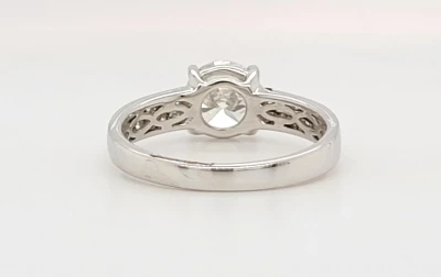 1.61ct Lab Grown Diamond & 18ct White Gold Solitaire  3.0g Size: M