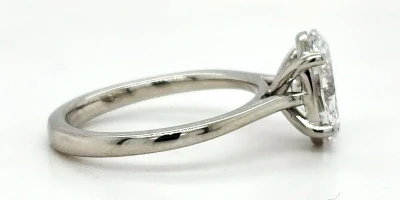 2.00ct Lab Grown Diamond & Platinum Solitaire Ring 5.2g