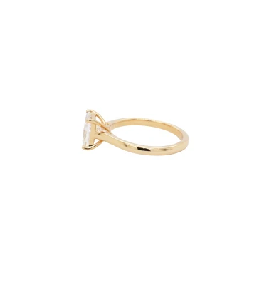 2.04ct Lab Grown Diamond & 18ct Gold Solitaire Ring 4.1g