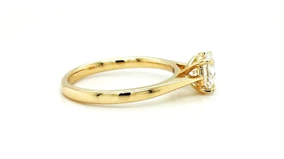 1.02ct Lab Grown Diamond & 9ct Gold Solitaire Ring 2.47g