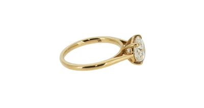 2.00ct Lab Grown Diamond & 9ct Gold Solitaire Ring 2.7g Size M