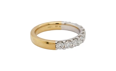 1.50ct Lab Grown Diamond & 9ct Gold Eternity/Wedding Band 4.92g