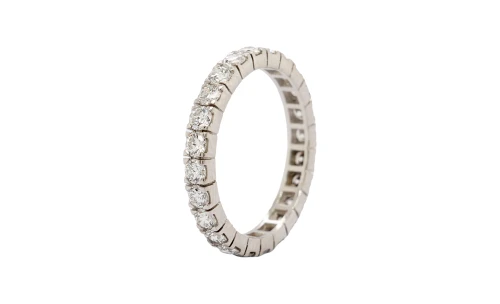 1.80ct Natural Diamond & Platinum 3mm Full Band 3.38g