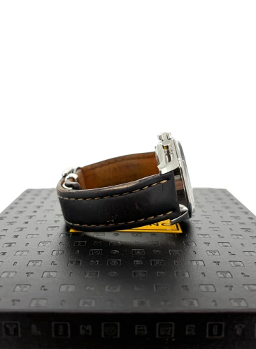 Breitling 43mm Transocean Chronograph- 2013 Box & Papers Stainless Steel & Calf Leather- Model: AB015212/G724
