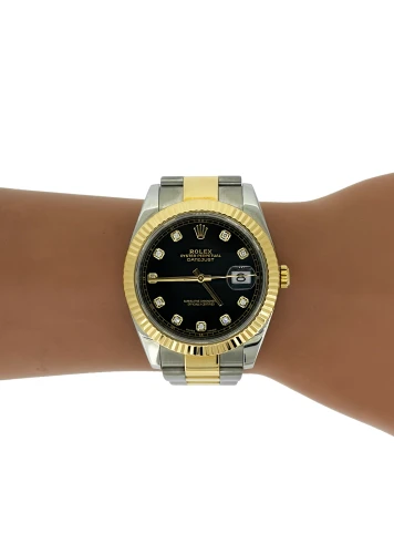 Rolex 41mm Datejust DIAMOND Dial -18ct Gold & Stainless Steel (2018 Box & Papers) Model: 126333