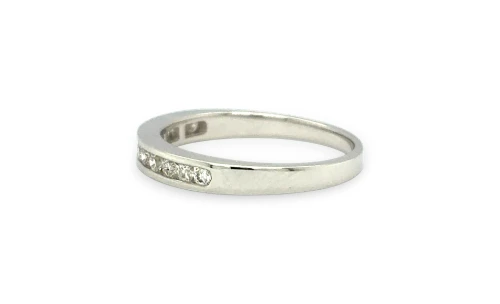 1.00ct Natural Diamond Solitaire & Wedding Band SET- 18ct White Gold 6.53g