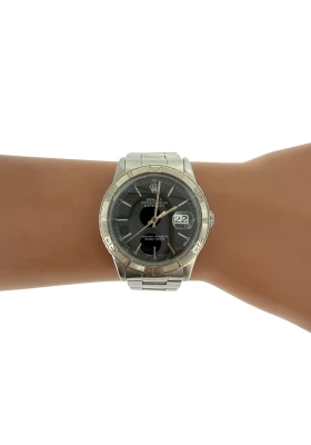 Rolex 36mm Datejust Stainless Steel Turn-O-Graph Bezel 1997 Box/Papers