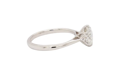 1.52ct Lab Grown Diamond & 9ct White Gold Solitaire Ring 3.0g