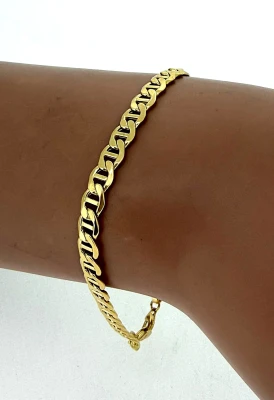 9ct Gold Fancy 5.0mm Bracelet 7.5inch