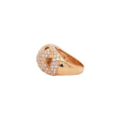 1.79ct Diamond & 18ct Rose Gold Dress Ring 8.8g