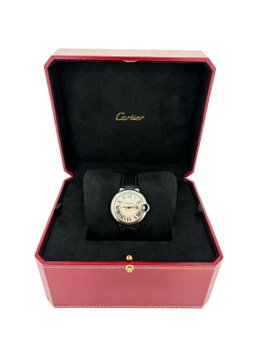 Cartier 33mm Ballon Bleu - Stainless Steel/Leather 2026 Box & Papers Model: 3489