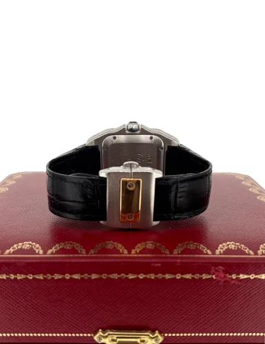 Cartier Santos 100 Midi 18ct Gold & Stainless Steel DIAMOND 2008 Box & Papers Model 2878