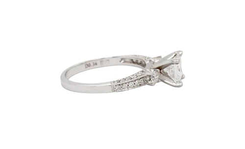 1.18ct Natural Diamond & 18ct White Gold Solitaire Ring 3.1g