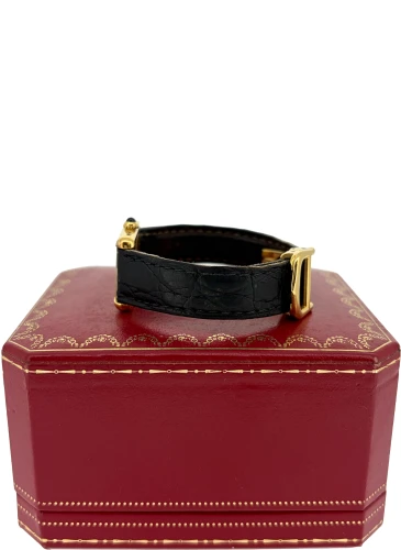 Vintage Cartier Tank -Silver with Gold Plate/Leather ( Crica 1985) Model:1613